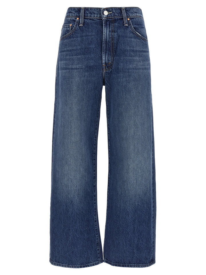 Mother Denim Blue Cotton Flared Jeans