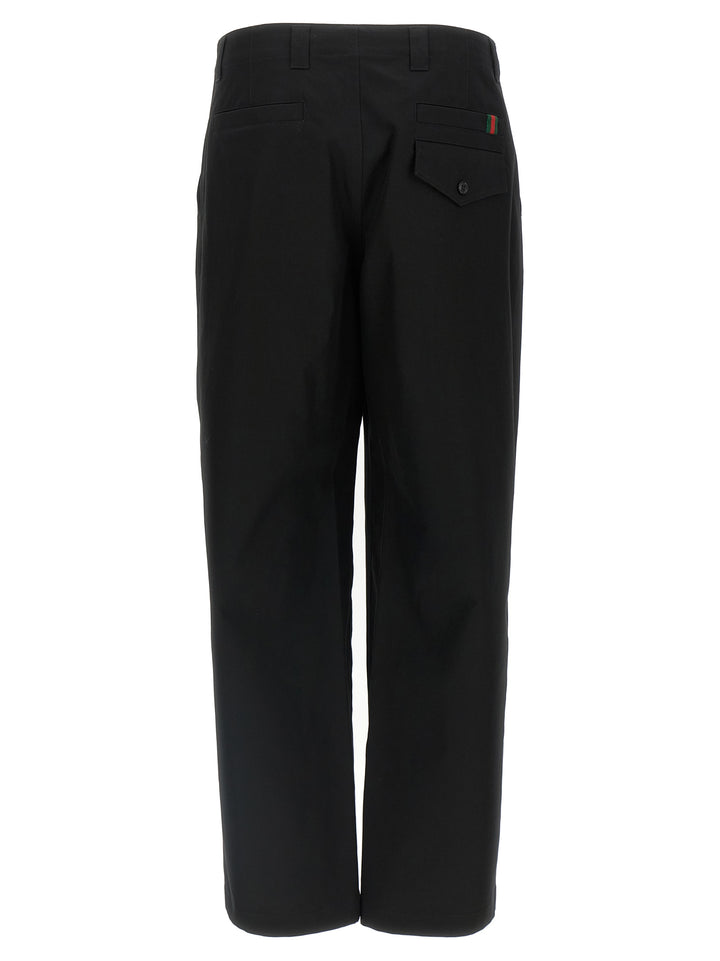 Gucci Black Cotton Casual Pants