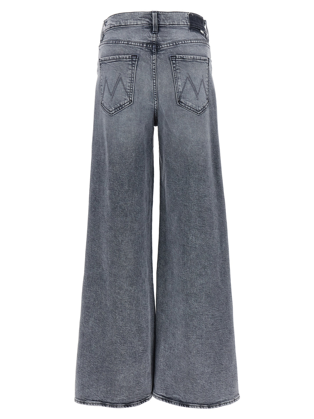 Mother Denim Gray Cotton Relaxed Fit Jeans