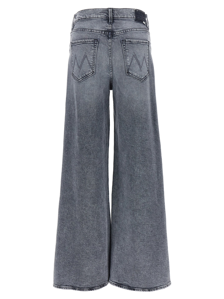 Mother Denim Gray Cotton Relaxed Fit Jeans