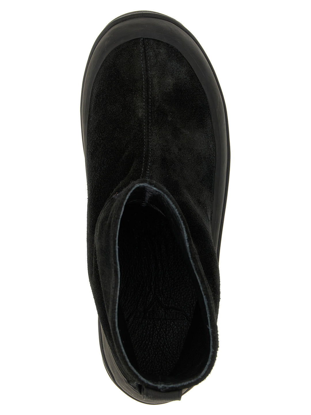 Stone Island Black Rubber Ankle Boots