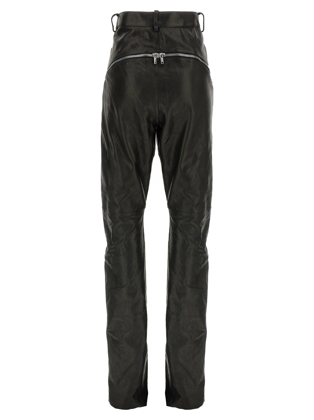 Rick Owens Black Leather Pants