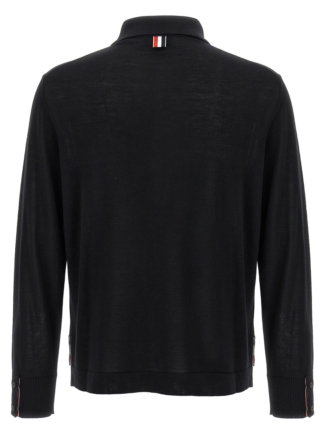 Thom Browne Black Virgin Wool Cardigan