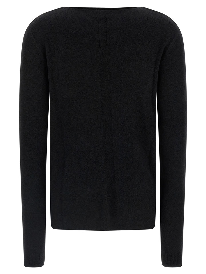 Rick Owens Black Wool Cardigan