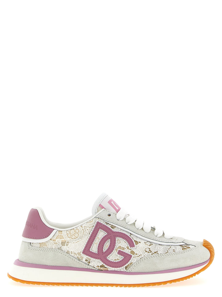 Dolce &amp; Gabbana Multicolor Leather Athletic Sneakers