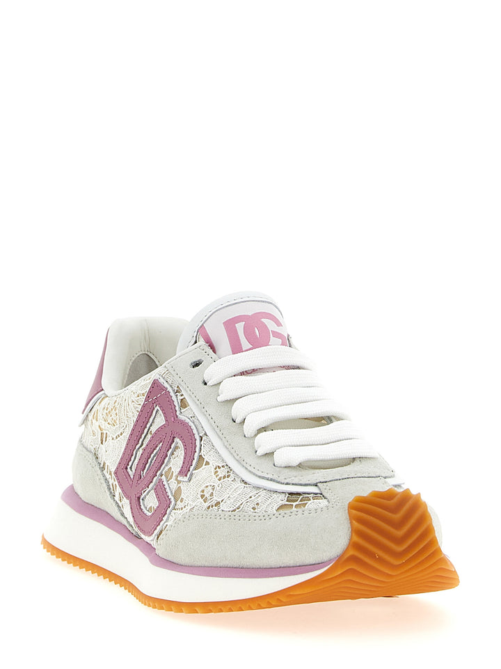 Dolce &amp; Gabbana Multicolor Leather Athletic Sneakers