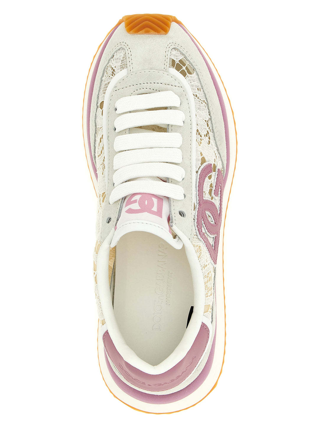 Dolce &amp; Gabbana Multicolor Leather Athletic Sneakers