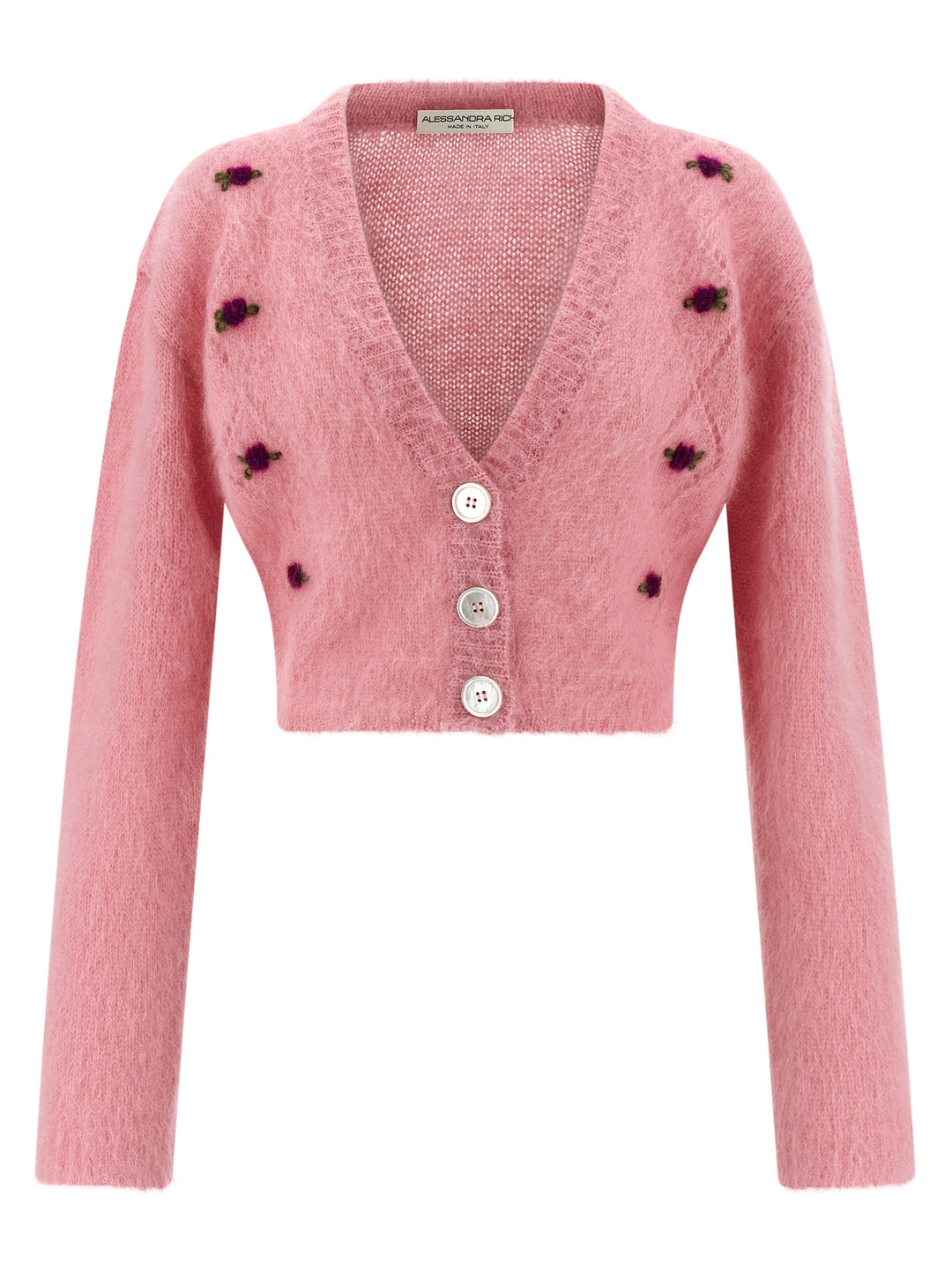 Alessandra Rich Multicolor Wool Cardigan