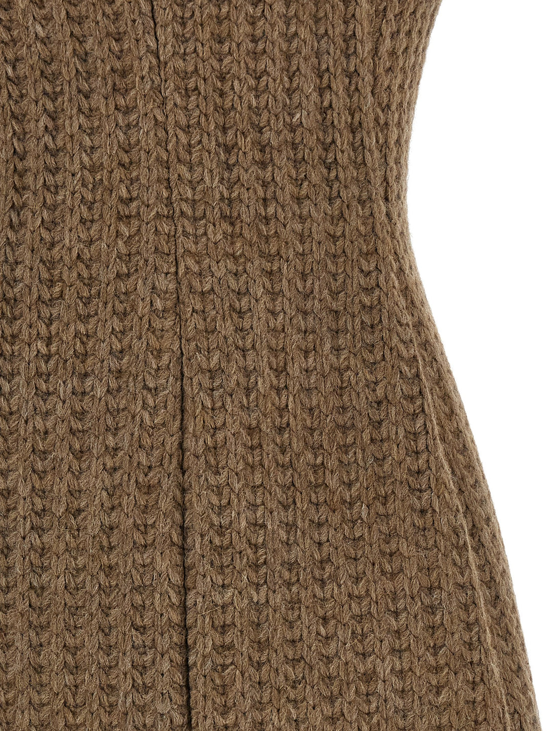 Giuseppe Di Morabito Brown Marabou Short Dress