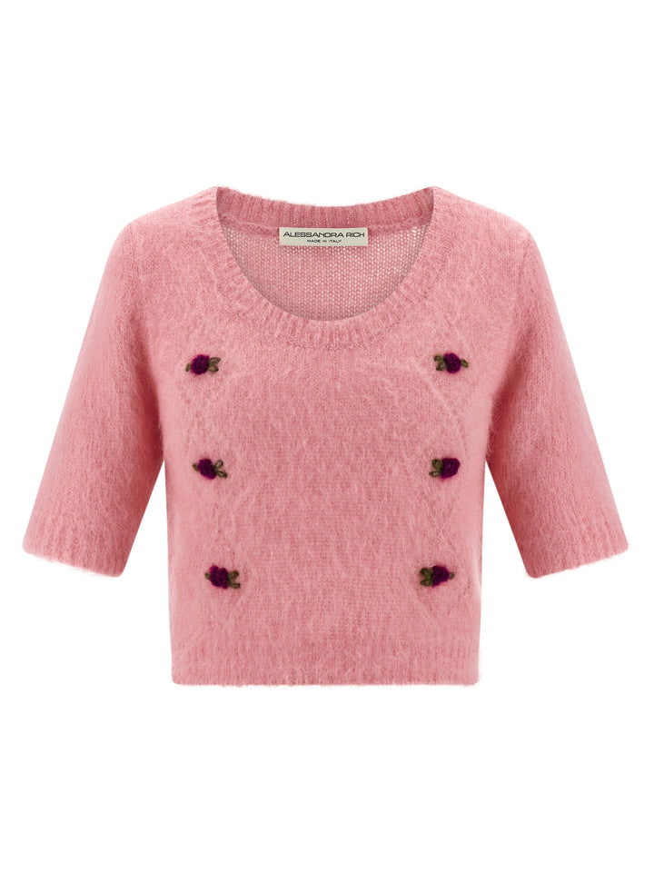 Alessandra Rich Multicolor Wool Cardigan
