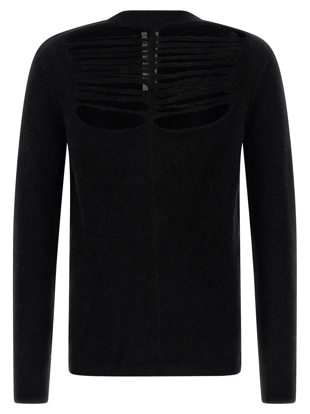 Rick Owens Black Wool Cardigan