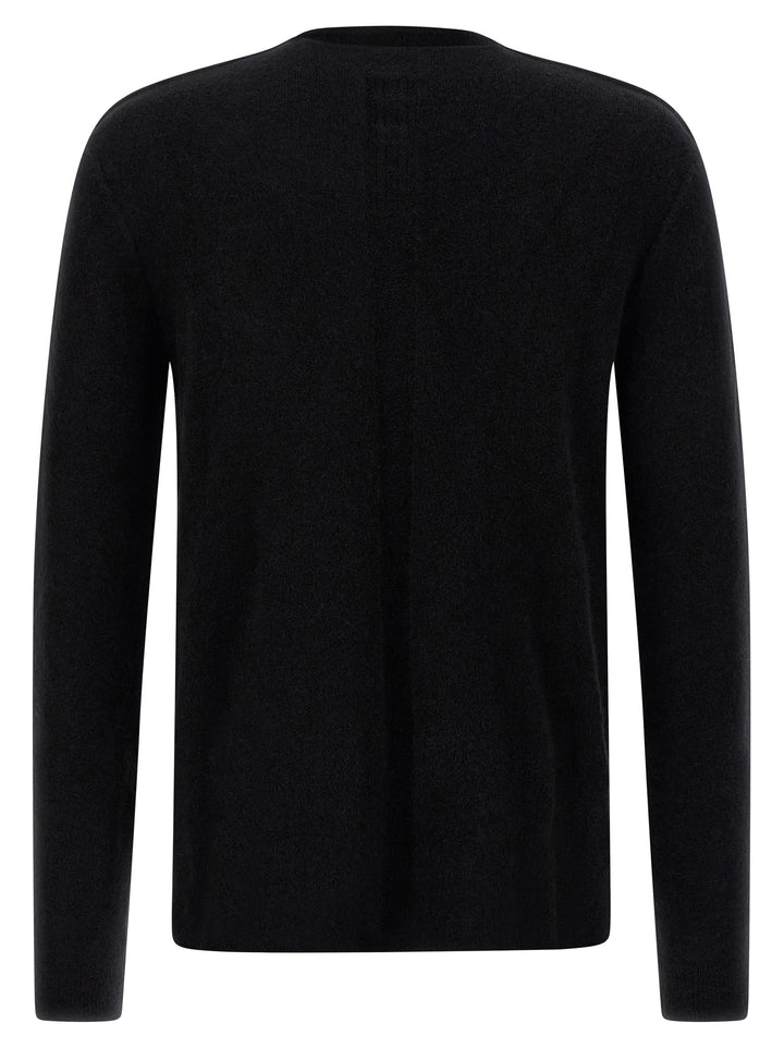 Rick Owens Black Wool Cardigan