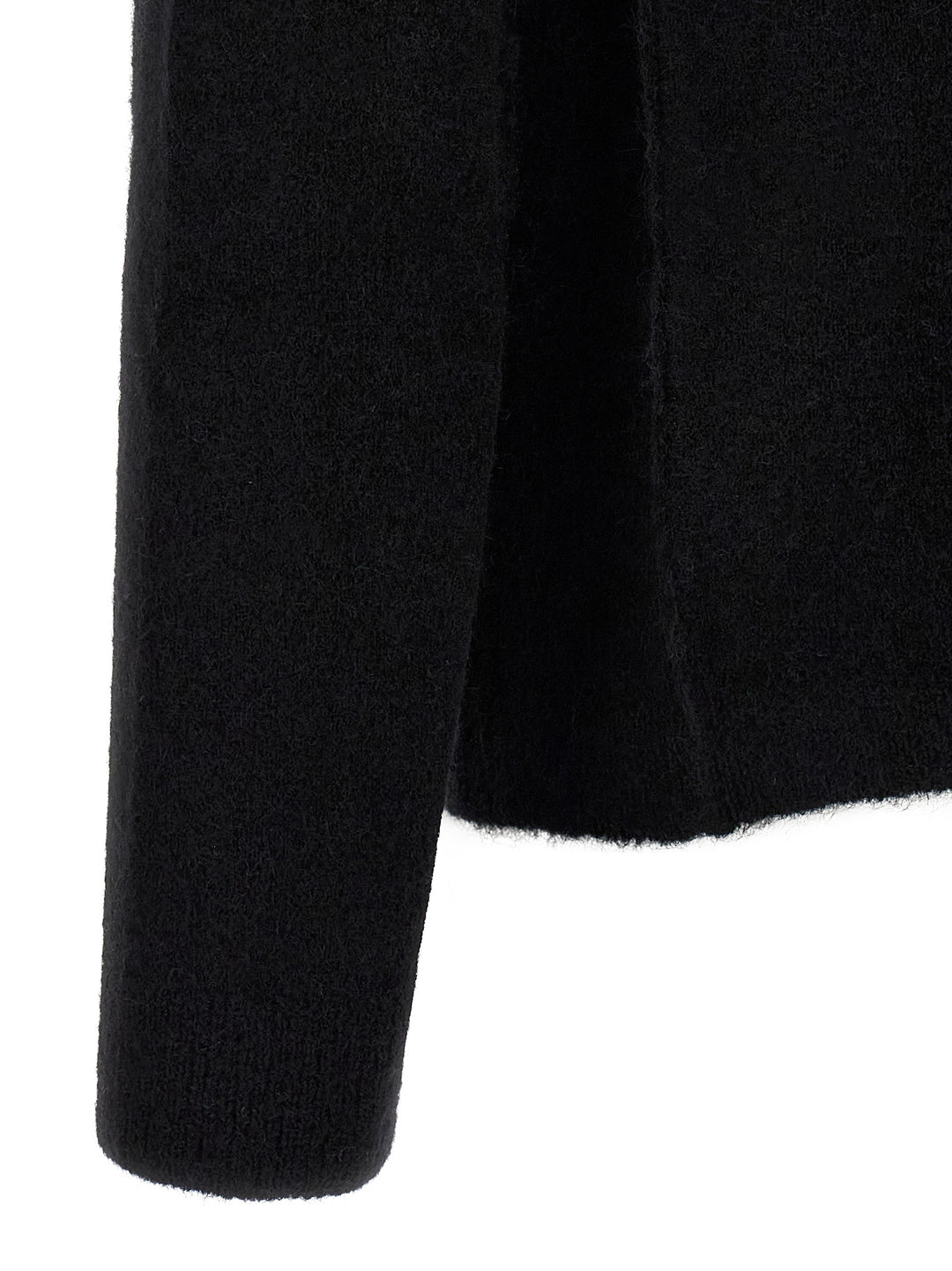Rick Owens Black Wool Cardigan