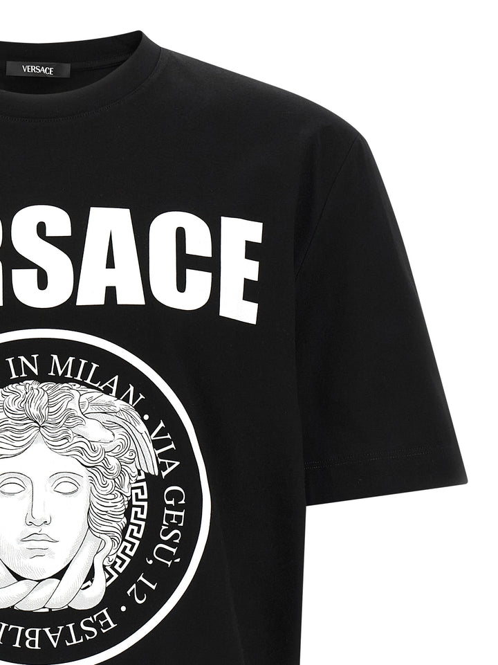 Versace Bicolor Cotton T-Shirt