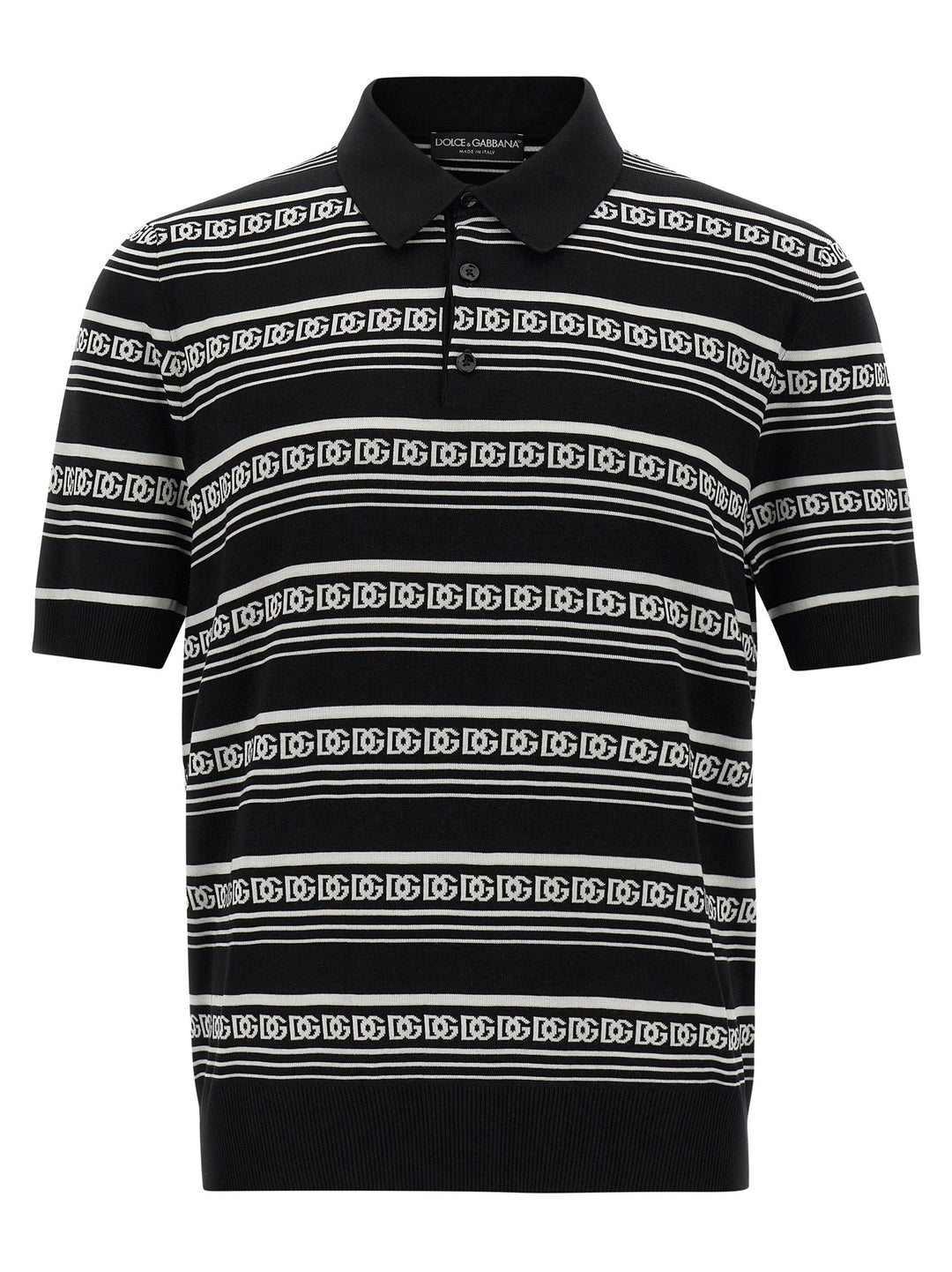 Dolce &amp; Gabbana Bicolor Silk Polo Shirt