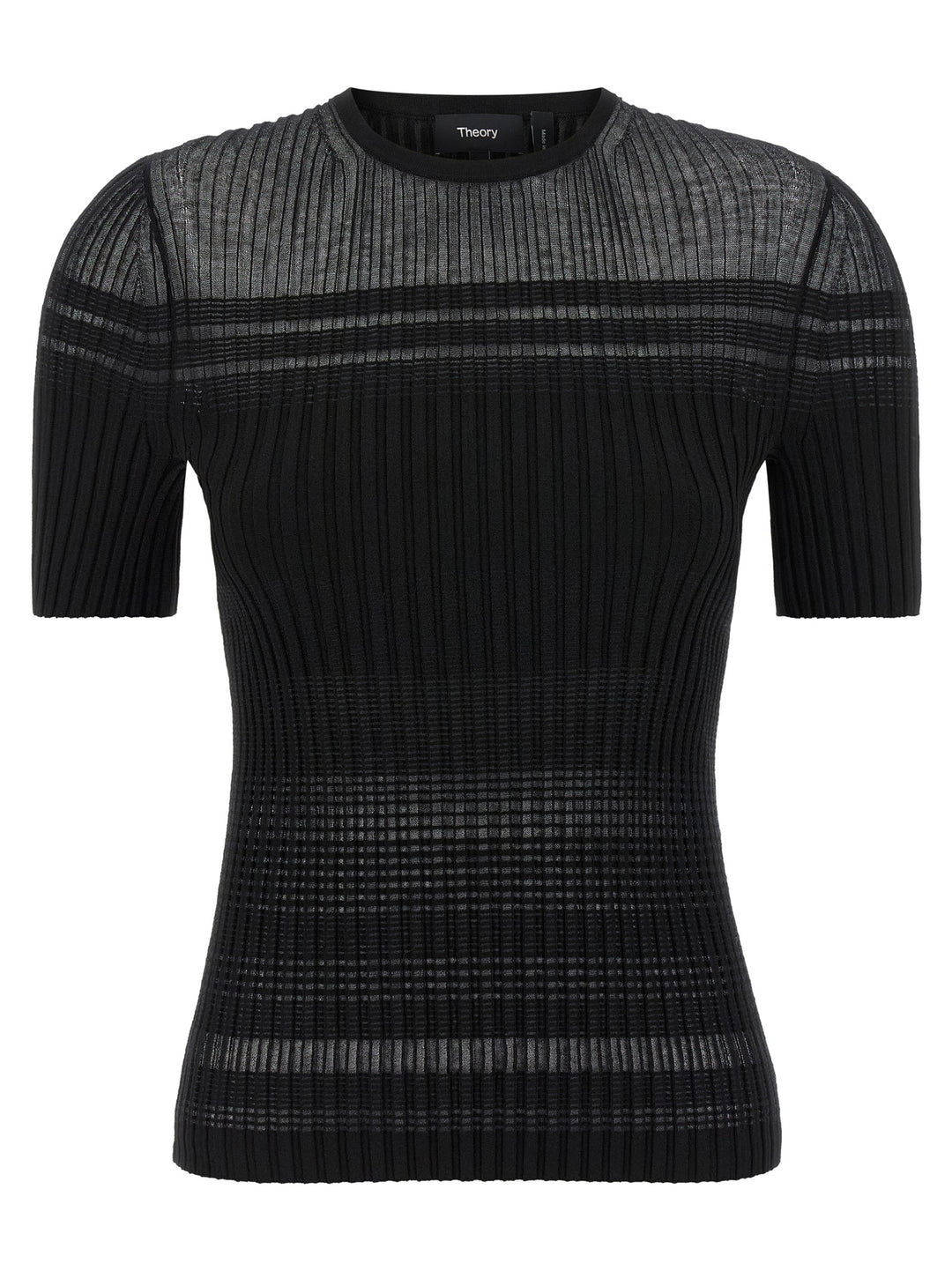 Theory Black Viscose T-Shirt