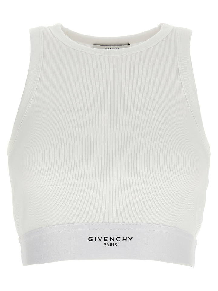 Givenchy White Cotton Tank Tops