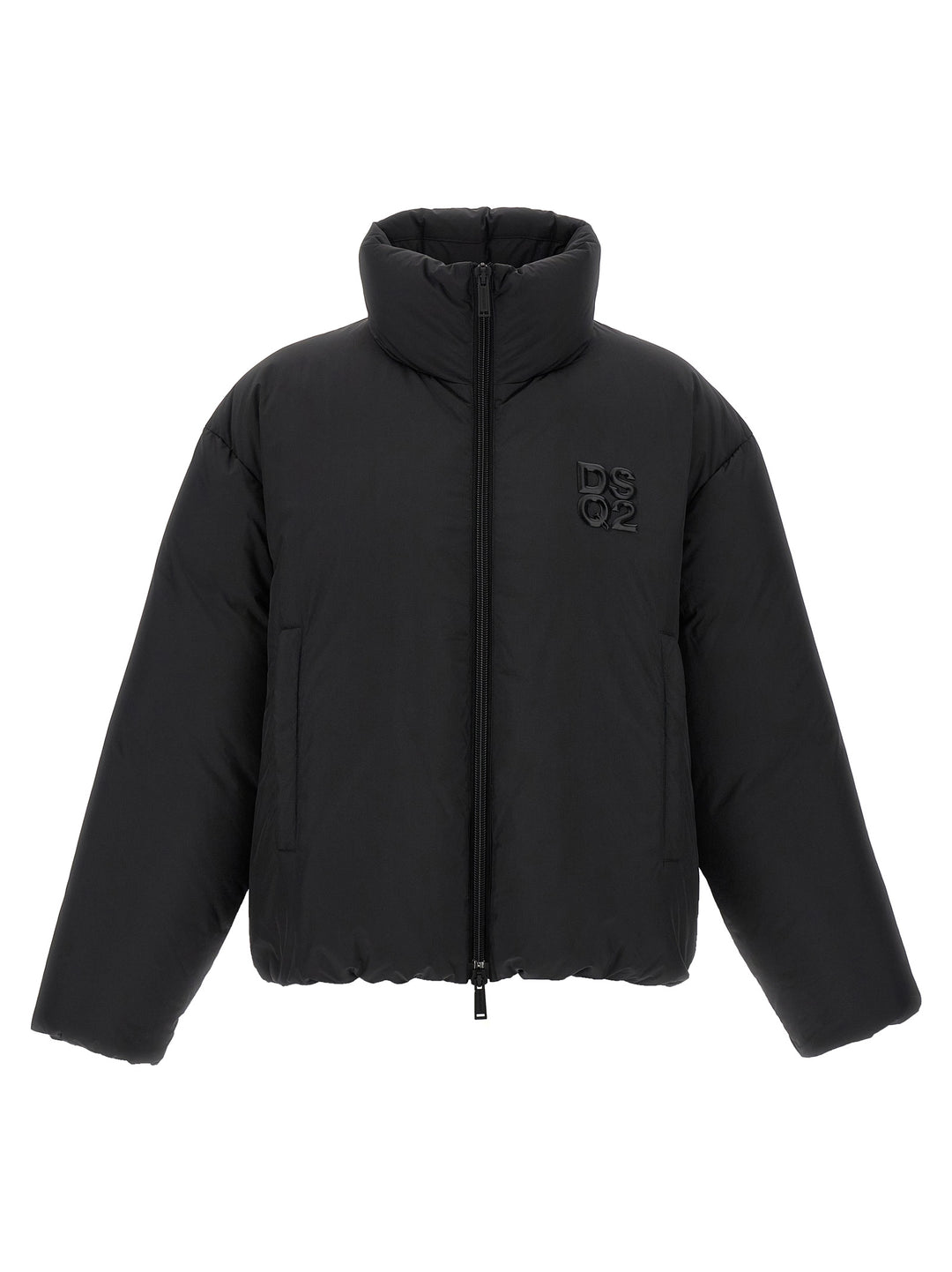 Dsquared² Black Polyester Full-Length Jacket