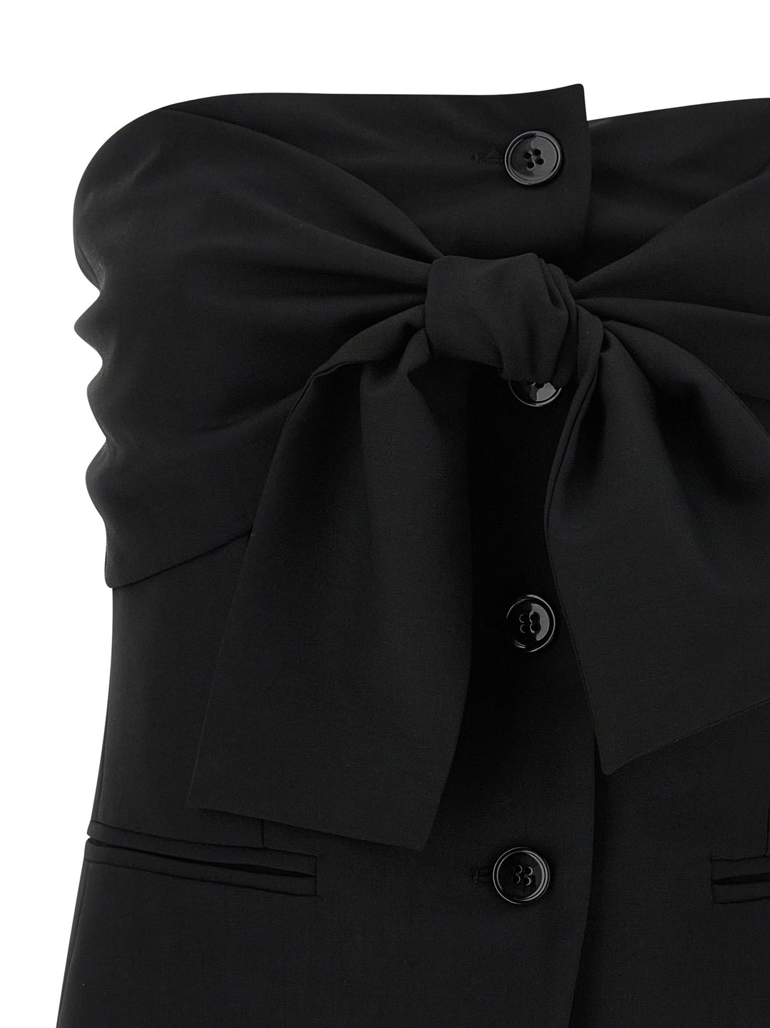Max Mara Black Virgin Wool Tank Tops