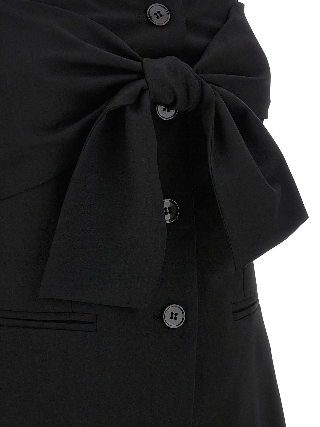 Max Mara Black Virgin Wool Tank Tops