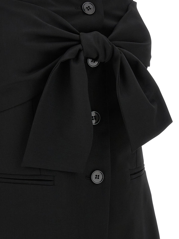 Max Mara Black Virgin Wool Tank Tops