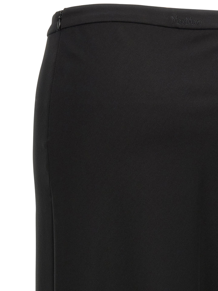 Max Mara Black Viscose Mini Skirt