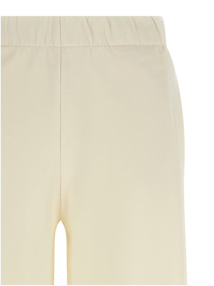 Max Mara White Silk Casual Pants