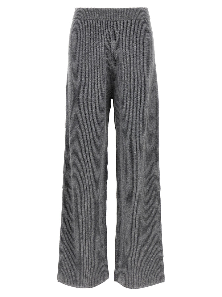 Sportmax Gray Wool Casual Pants