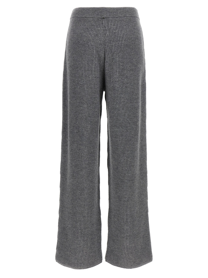Sportmax Gray Wool Casual Pants