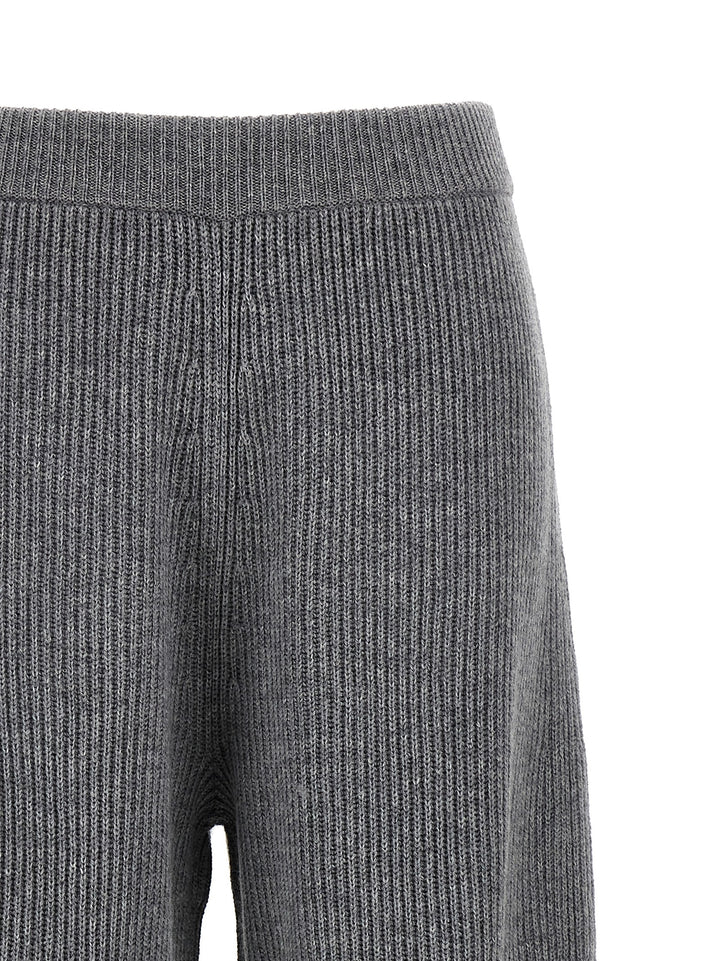 Sportmax Gray Wool Casual Pants