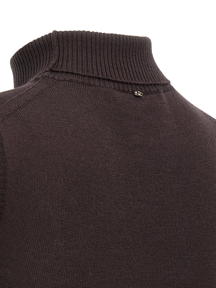 Sportmax Brown Virgin Wool Cardigan