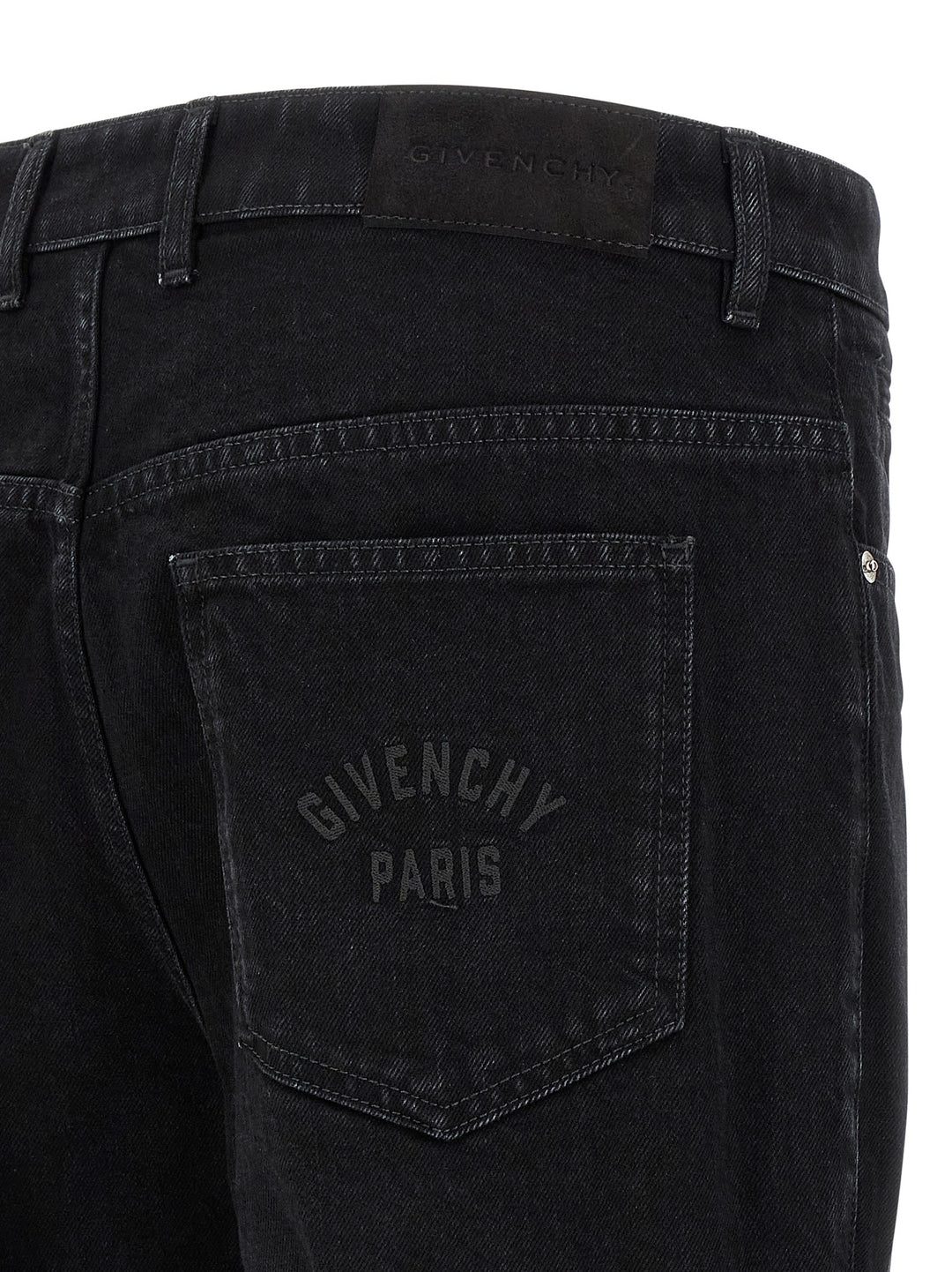 Givenchy Black Cotton Straight-Leg Jeans