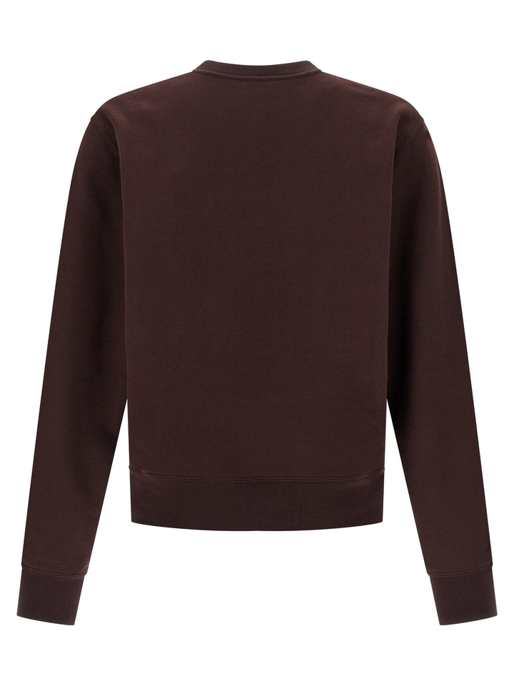 Saint Laurent Bordeaux Cotton Sweatshirt