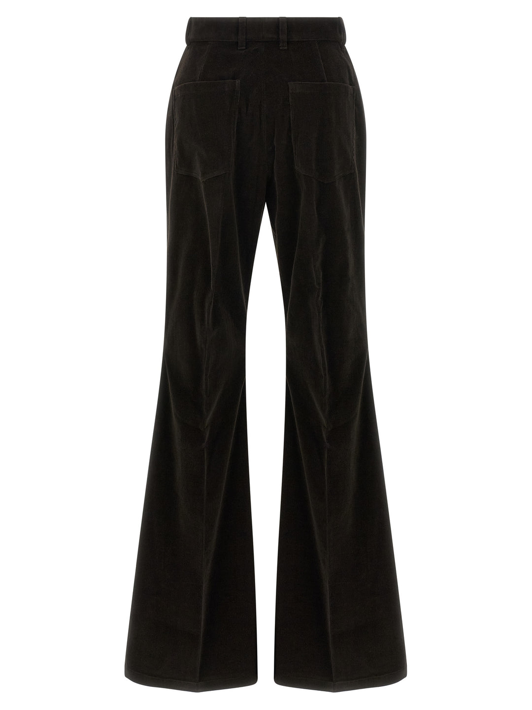 Ferragamo Brown Cotton Flared Pants