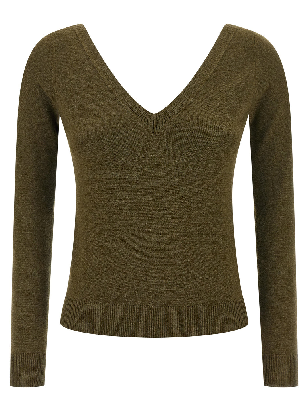 Saint Laurent Bicolor Cashmere Cardigan
