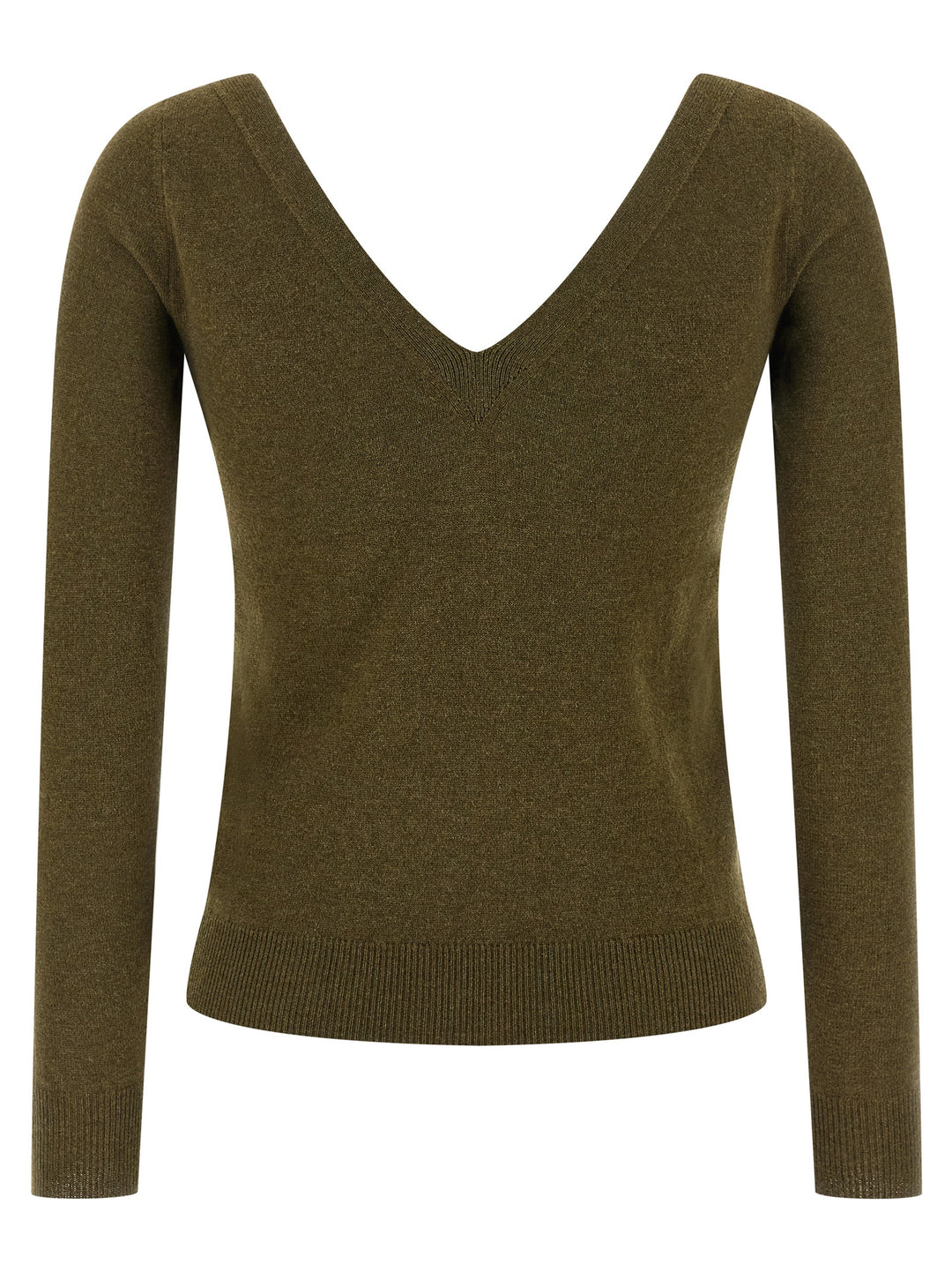 Saint Laurent Bicolor Cashmere Cardigan