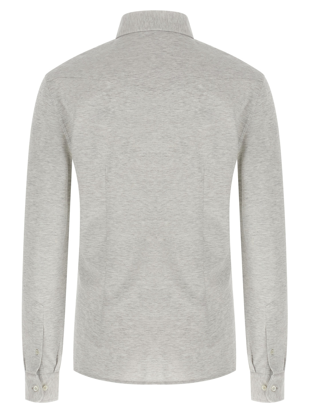 Brunello Cucinelli Gray Cotton Blouse