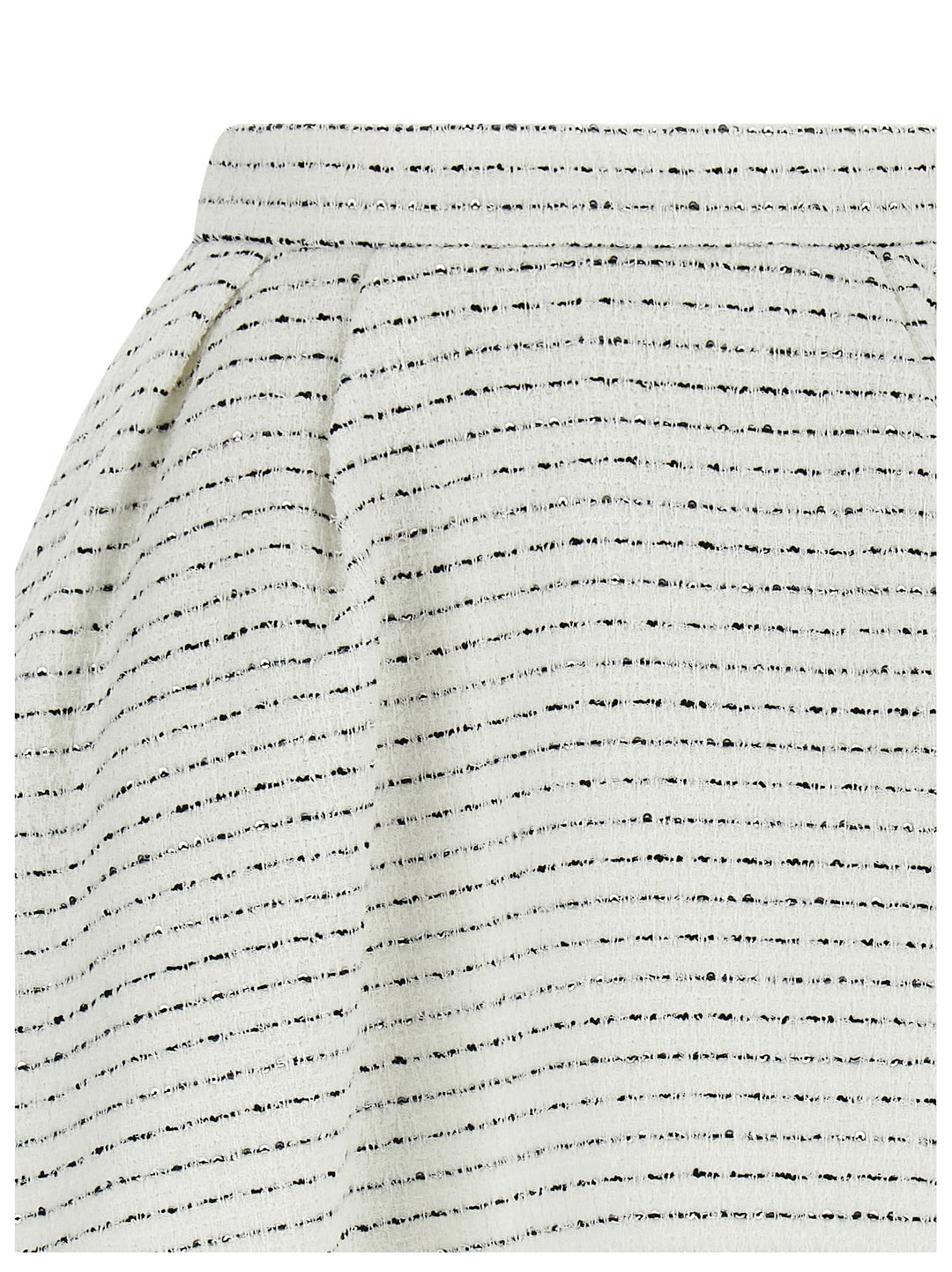 Alessandra Rich White Polyamide Long Skirt