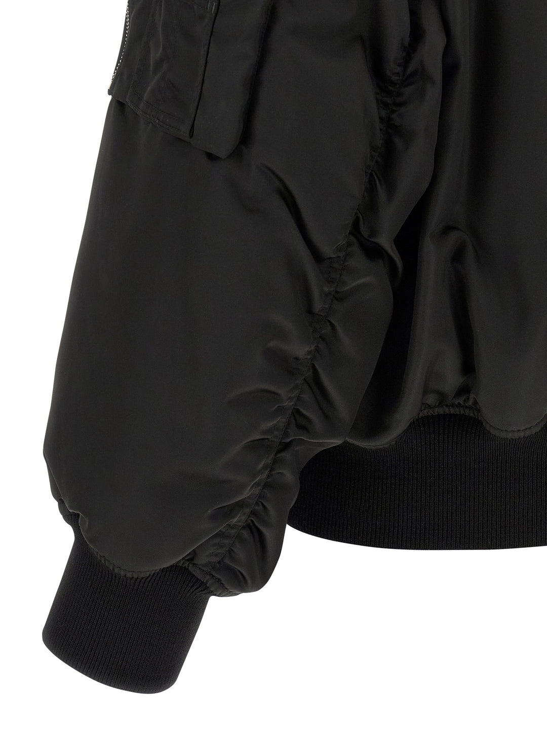 Saint Laurent Black Polyamide Bomber