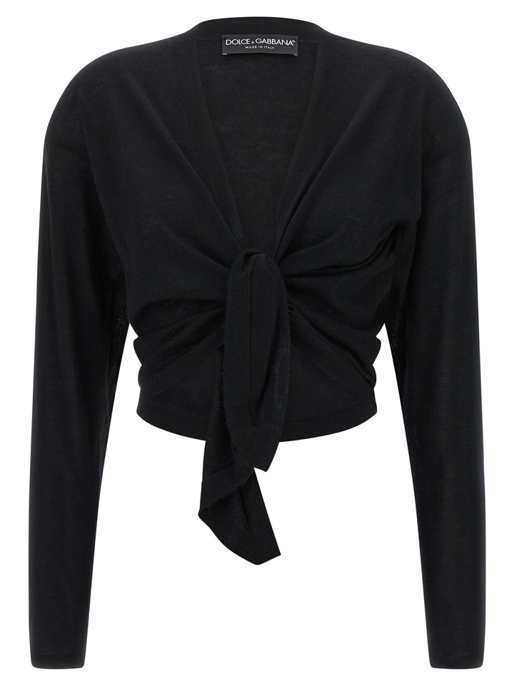 Dolce &amp; Gabbana Black Cashmere Cardigan