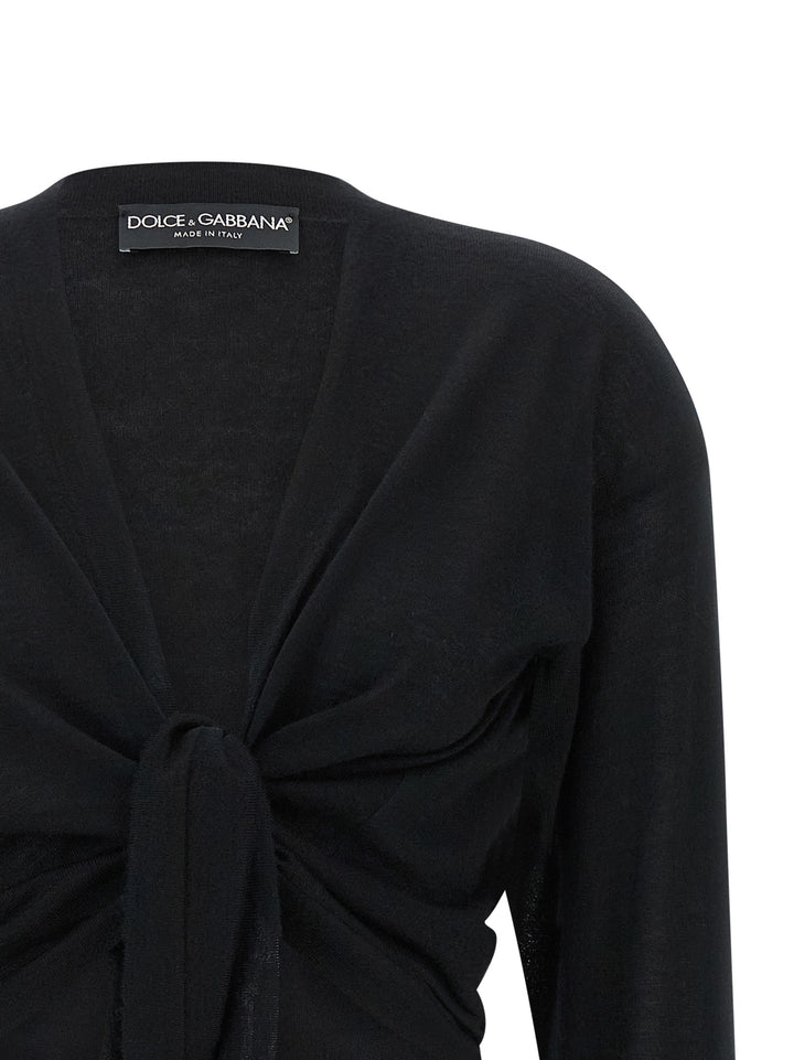 Dolce &amp; Gabbana Black Cashmere Cardigan
