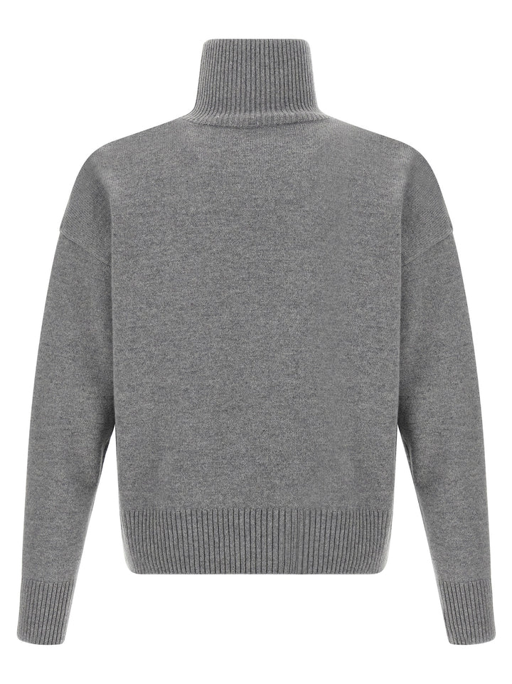 Ami Paris Gray Wool Cardigan