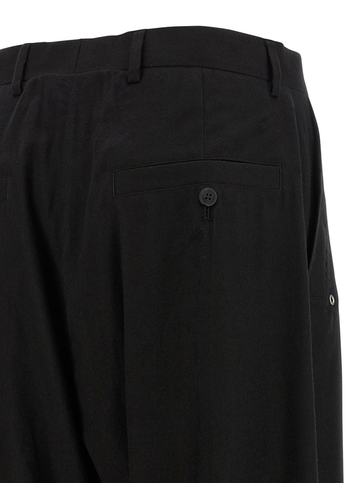 Rick Owens Black Cotton Pants