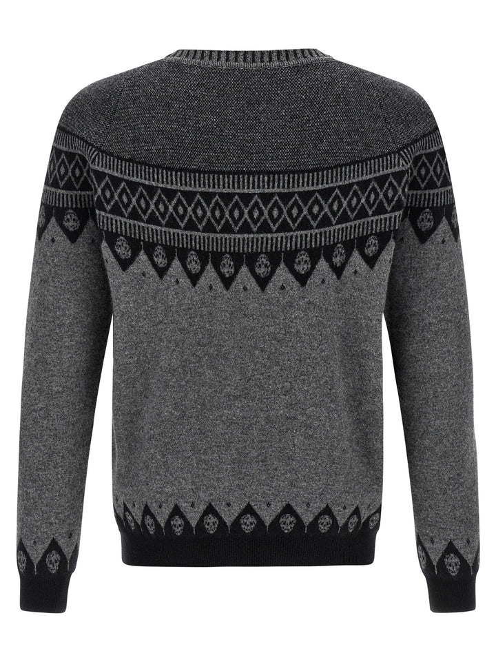 Alexander McQueen Gray Wool Cardigan