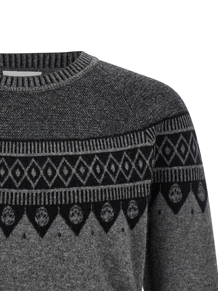 Alexander McQueen Gray Wool Cardigan