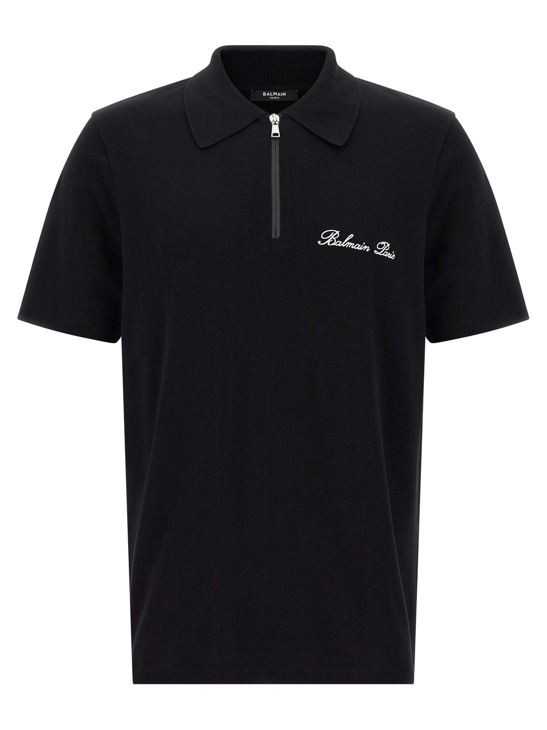 Balmain Bicolor Cotton Polo Shirt