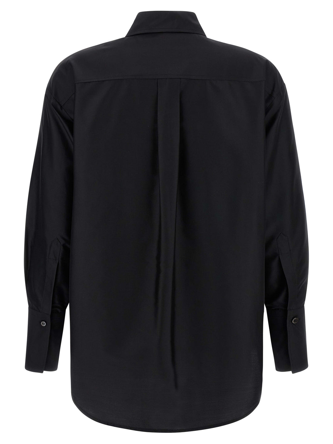 Alberto Biani Black Silk Blouse