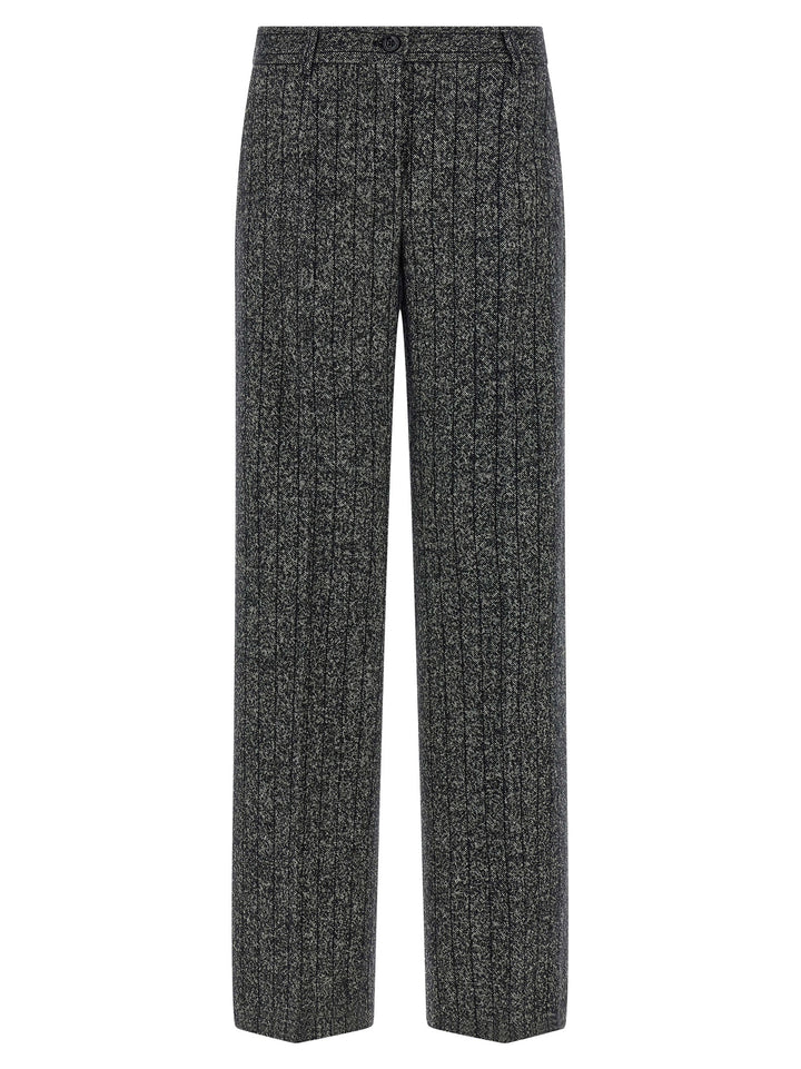 Dolce &amp; Gabbana Bicolor Virgin Wool Casual Pants