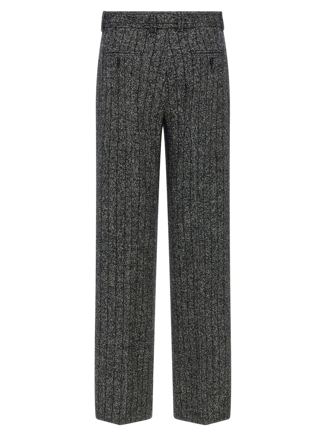 Dolce &amp; Gabbana Bicolor Virgin Wool Casual Pants