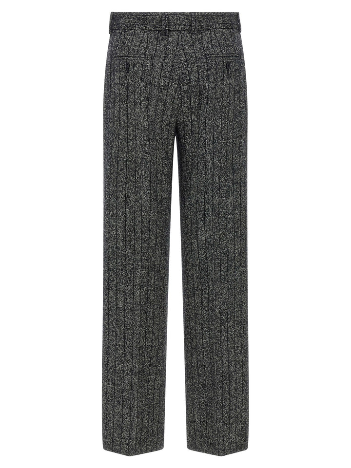 Dolce &amp; Gabbana Bicolor Virgin Wool Casual Pants